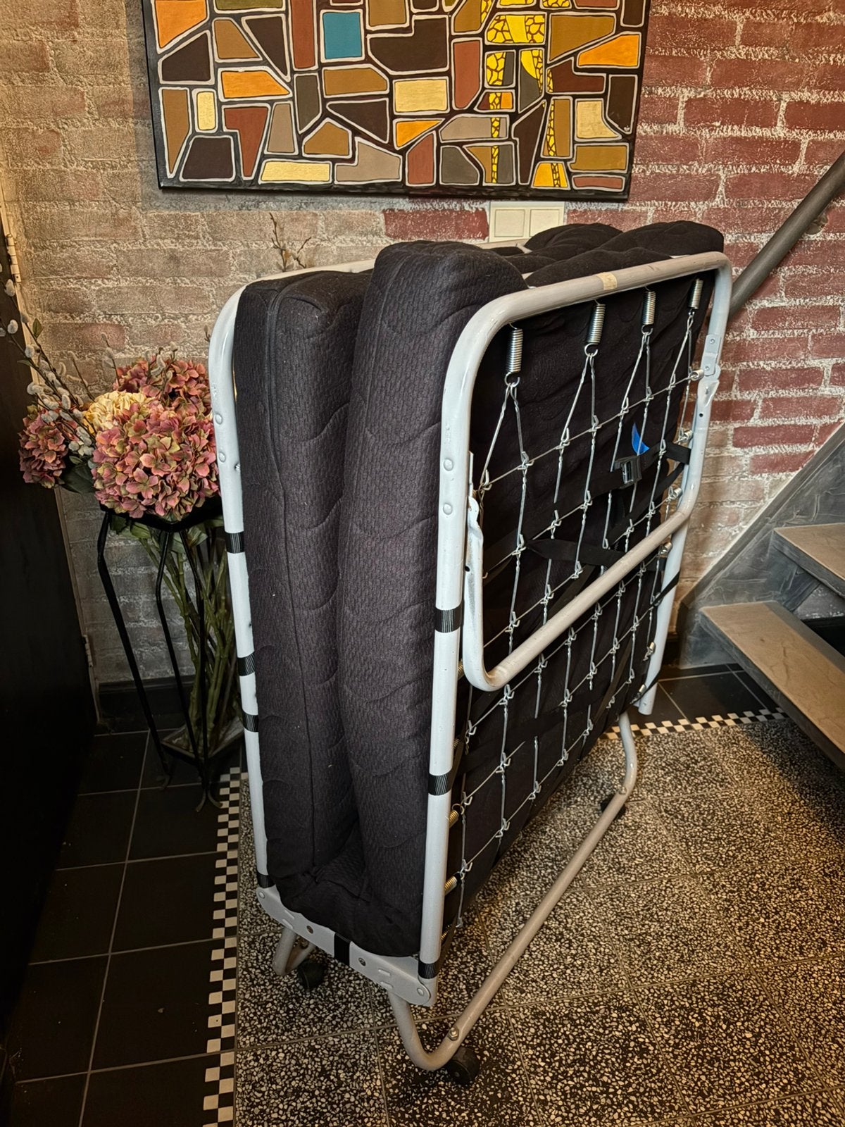 Fijn Opklapbed, Ophalen, Eenpersoons, 190 cm of minder, Zo goed als nieuw