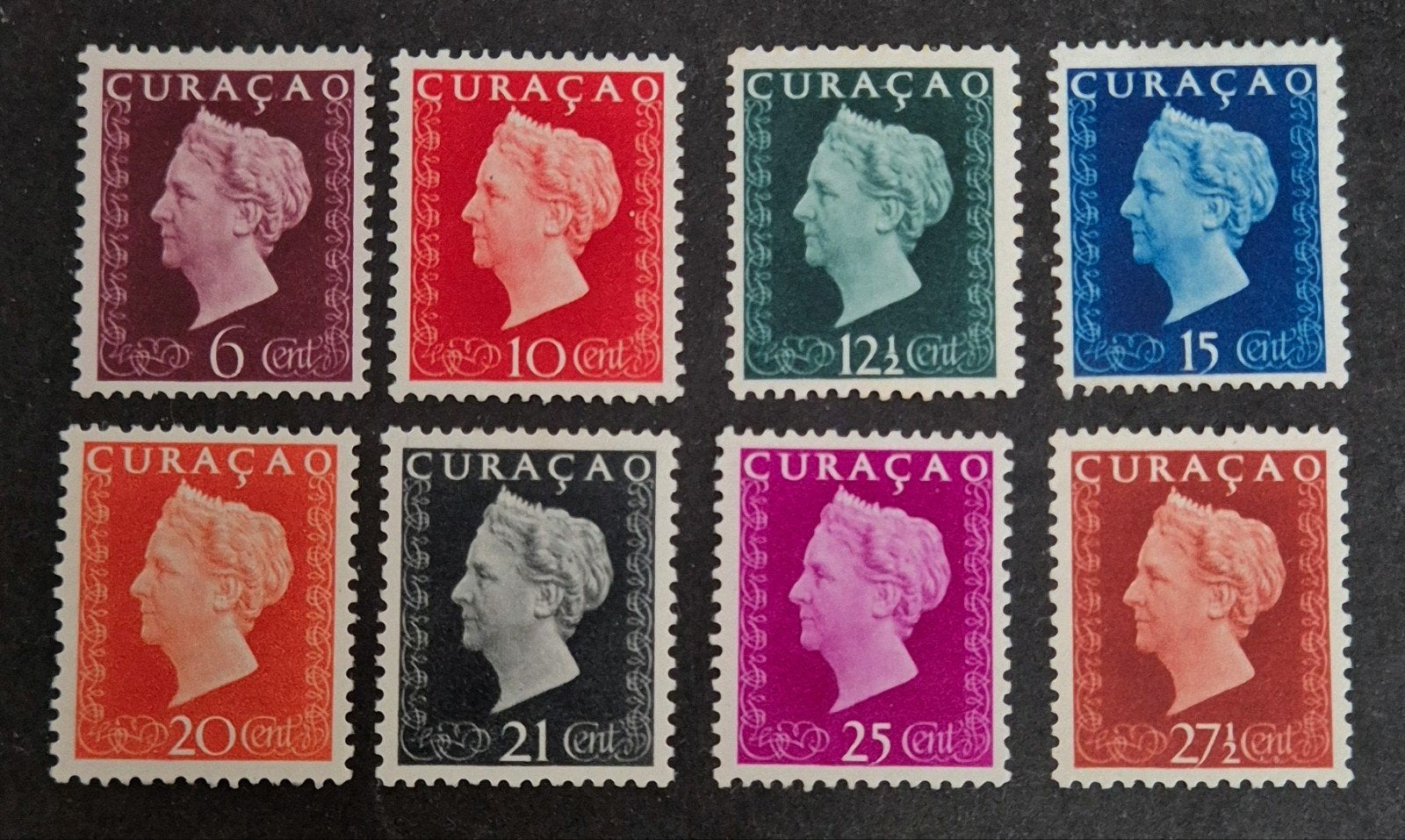NVPH 185-192 Koningin Wilhelmina. Curaçao., Ophalen of Verzenden, Postfris