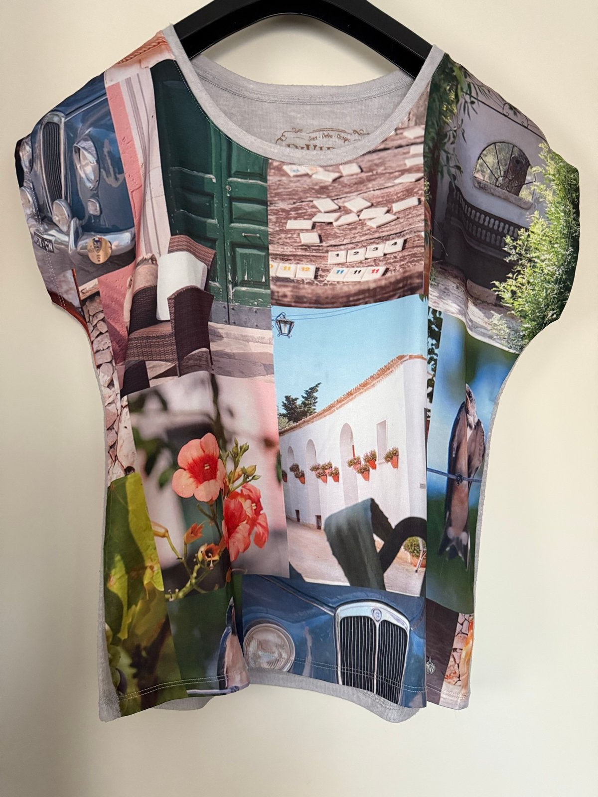 DIVIDERE T-shirt met fotoprint, Kleding | Dames, Maat 38/40 (M), Meerkleurig, Ophalen of Verzenden, Zo goed als nieuw