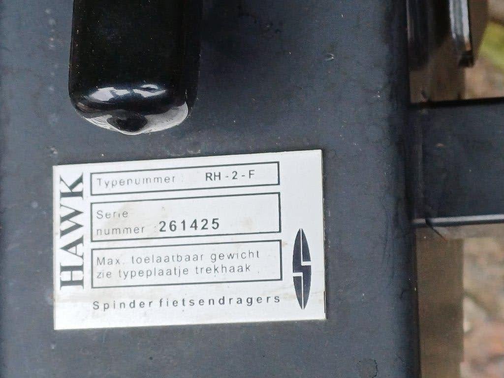 spinder fietsendrager hawk, Ophalen, 2 fietsen, Gebruikt, Trekhaakdrager