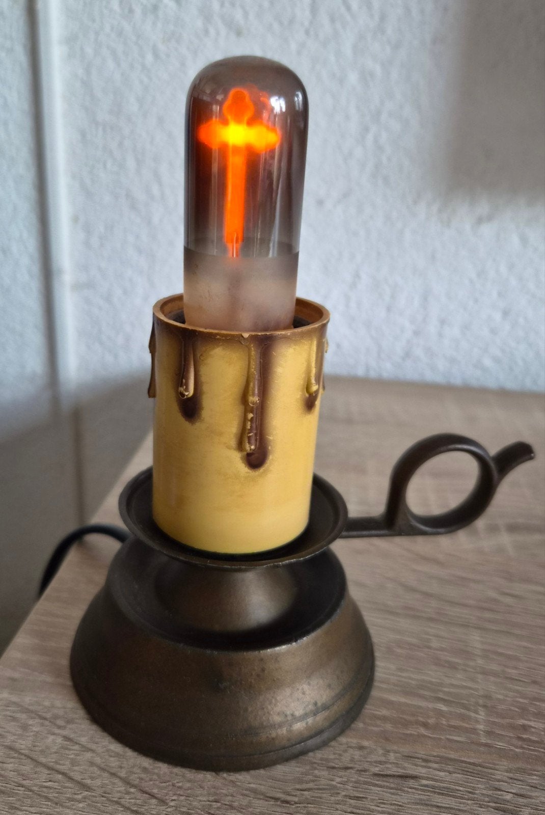 Vintage Neon Kruislampje / Godslampje (Nieuw Bedraad&Veilig, Ophalen of Verzenden