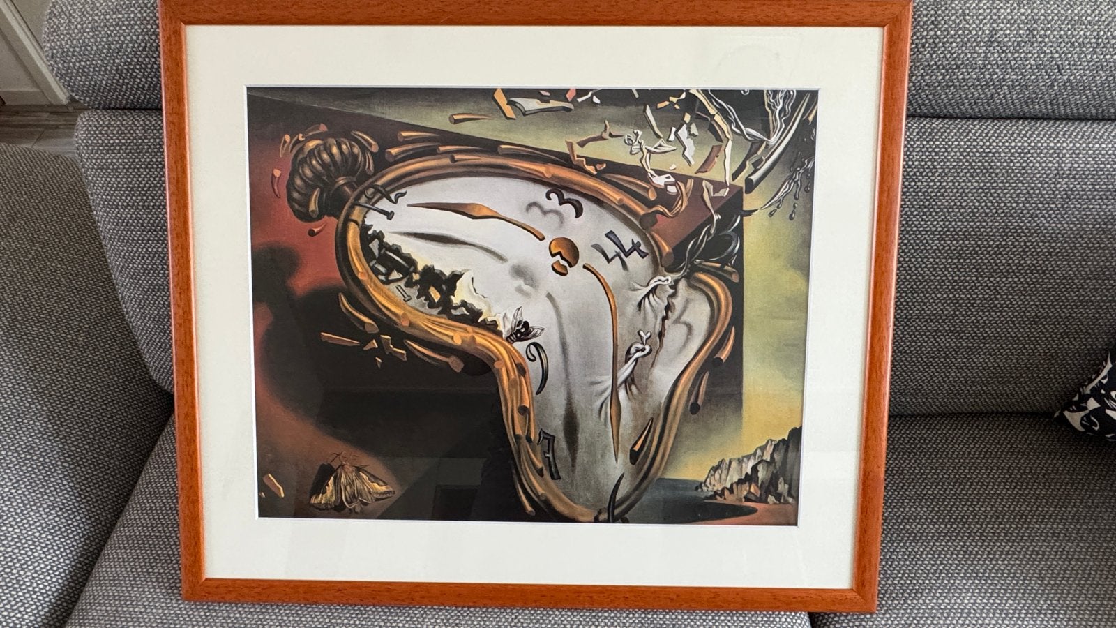 De Volharding der Herinnering - Salvador Dalí print, Ophalen, Overig onderwerp, Papier/karton, Ingelijst