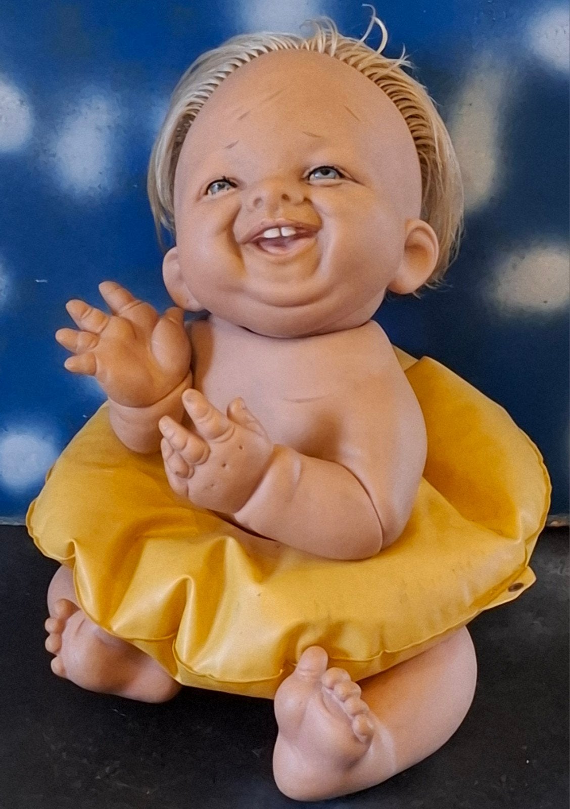 Dina Vellut, Italië. Baby.  31 cm. RARE.  Ca '40/'60., Ophalen, Gebruikt, Pop