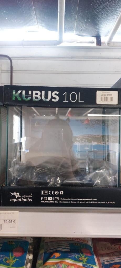 Aqualantis Kubus 10L, Dieren en Toebehoren, Ophalen, Nieuw, Leeg aquarium, Aquatlantis
