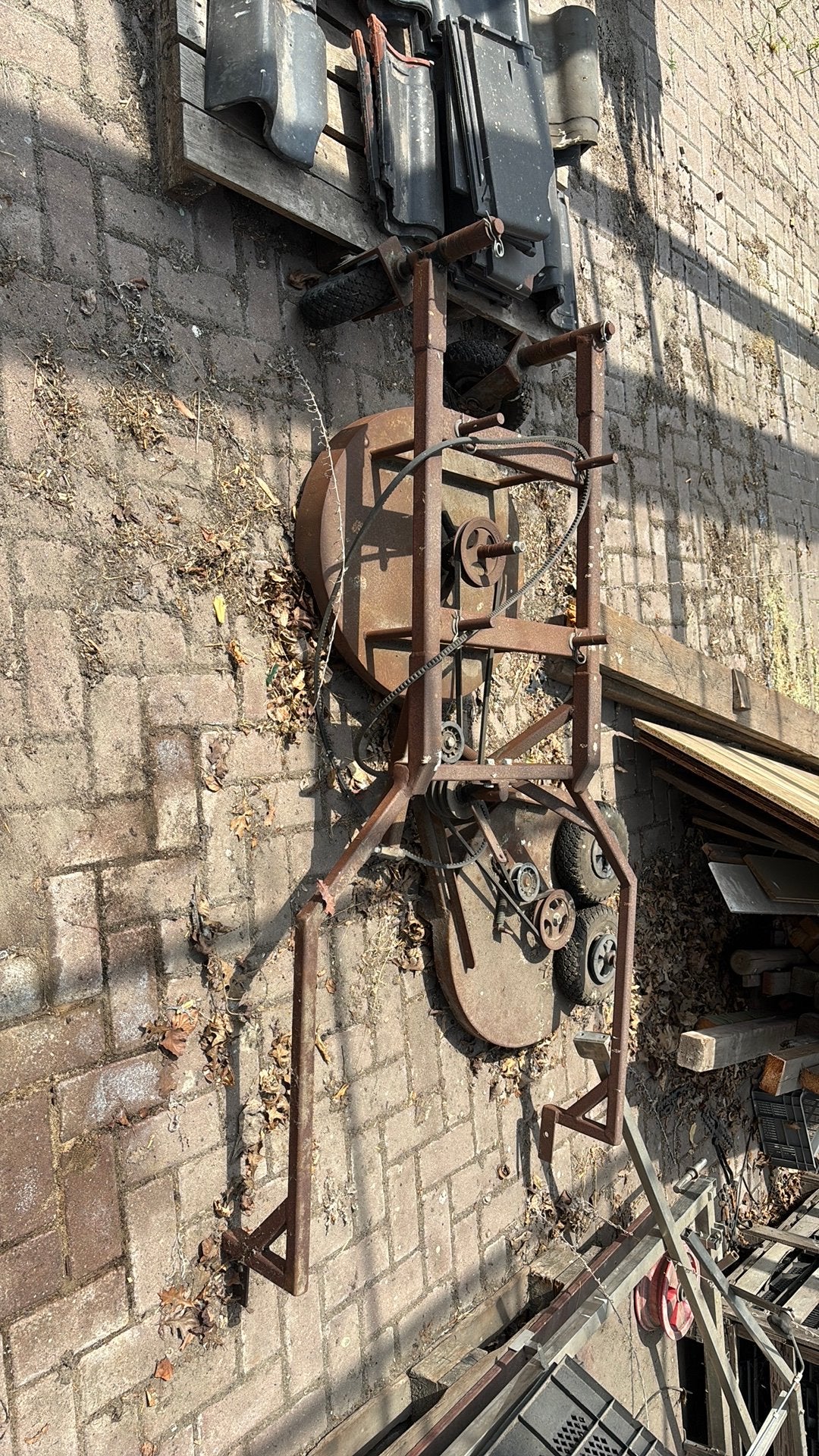 Grasmaaier/palenmaaier, Doe-het-zelf en Verbouw, Metalen, Ophalen of Verzenden, Gebruikt