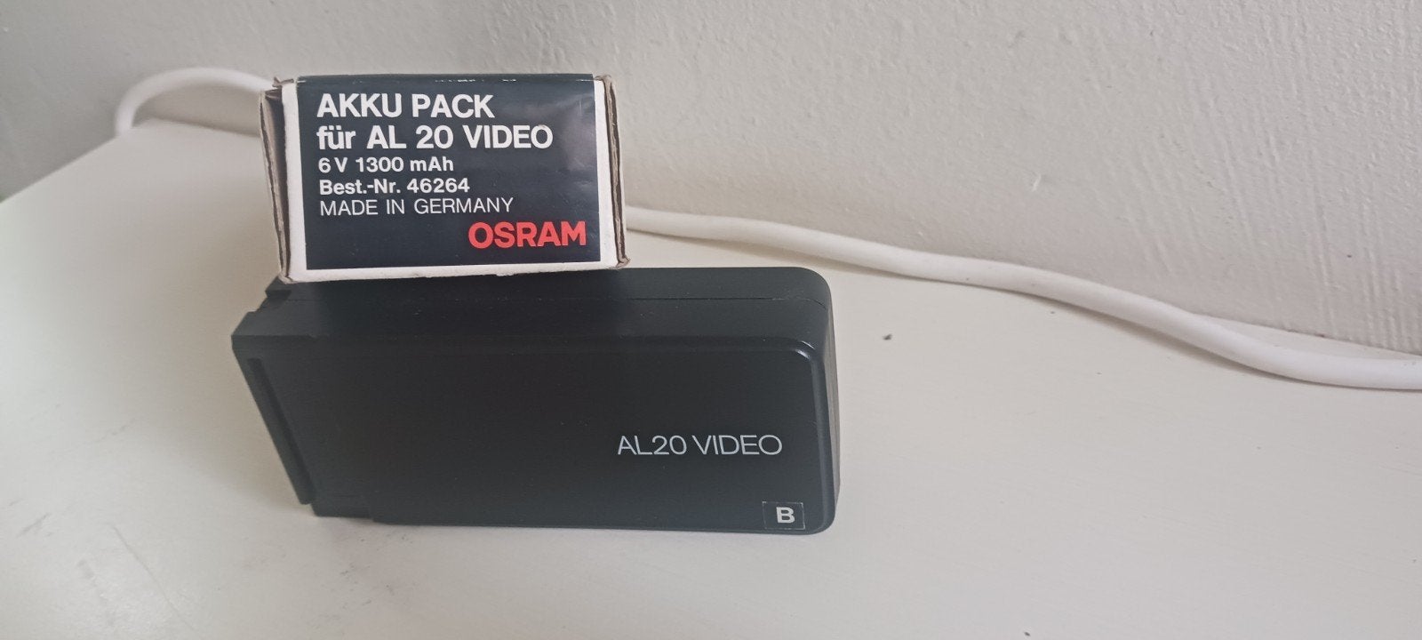 OSRAM AL20 VIDEO Accupack 6V 1300 mAh, Ophalen of Verzenden, Gebruikt, Oplaadbaar