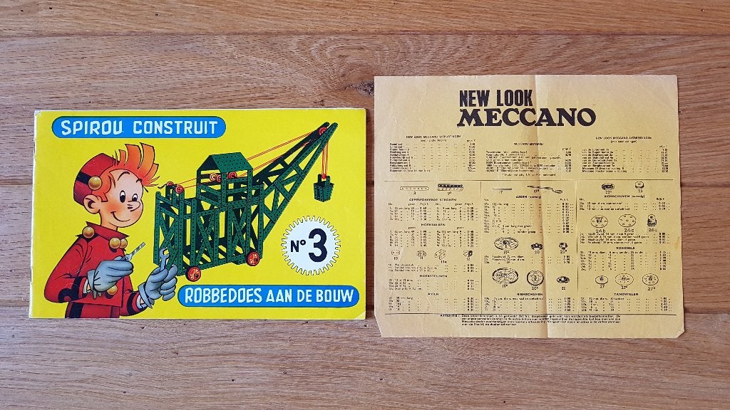 Meccano en Spirou bouwbeschrijving en folder, Ophalen of Verzenden, Gebruikt