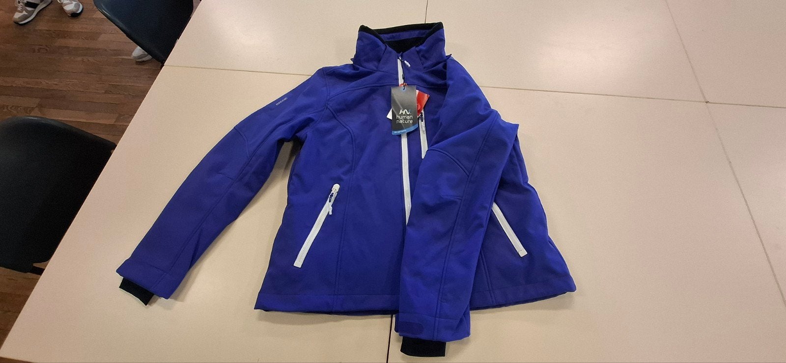 Human Nature Morales Softshell Ski-Jas Dames Blauw, Ophalen, Maat 46/48 (XL) of groter, Nieuw, Jack