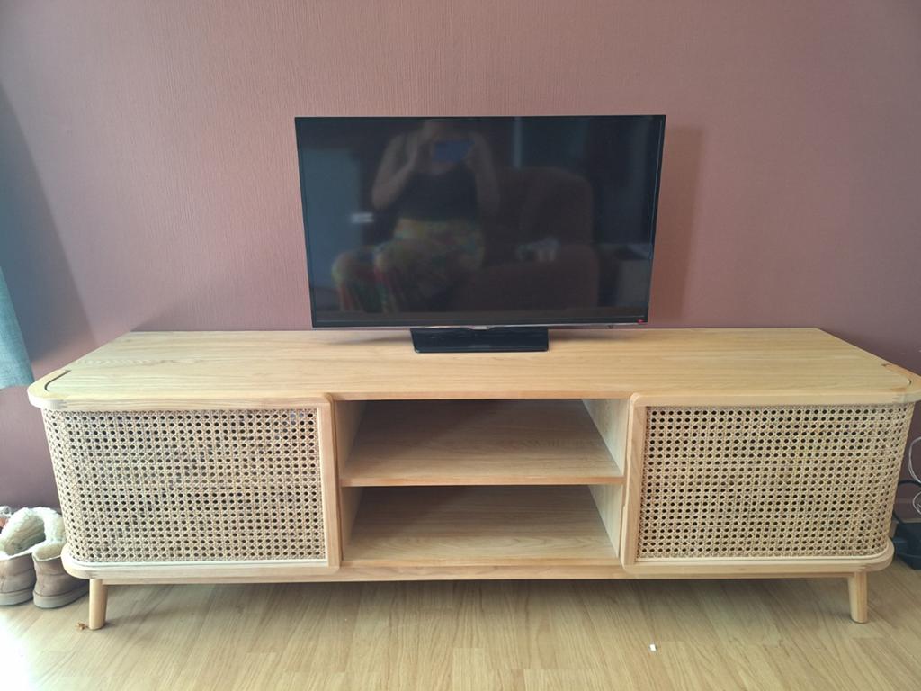 Nous Living tv meubel Nona, zo goed als nieuw, Ophalen, Modern, Scandinavisch, 150 tot 200 cm, Zo goed als nieuw