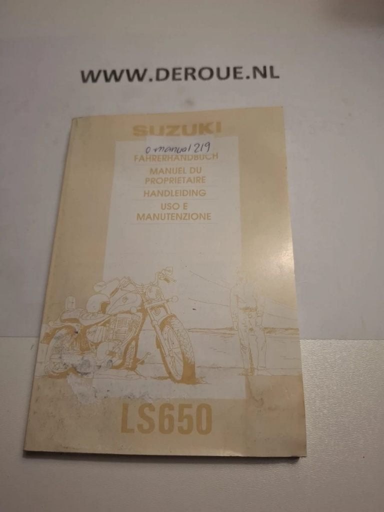 219 0WNERS MANUAL SUZUKI LS650 1993 USED, Motoren, Handleidingen en Instructieboekjes, Ophalen of Verzenden, Suzuki