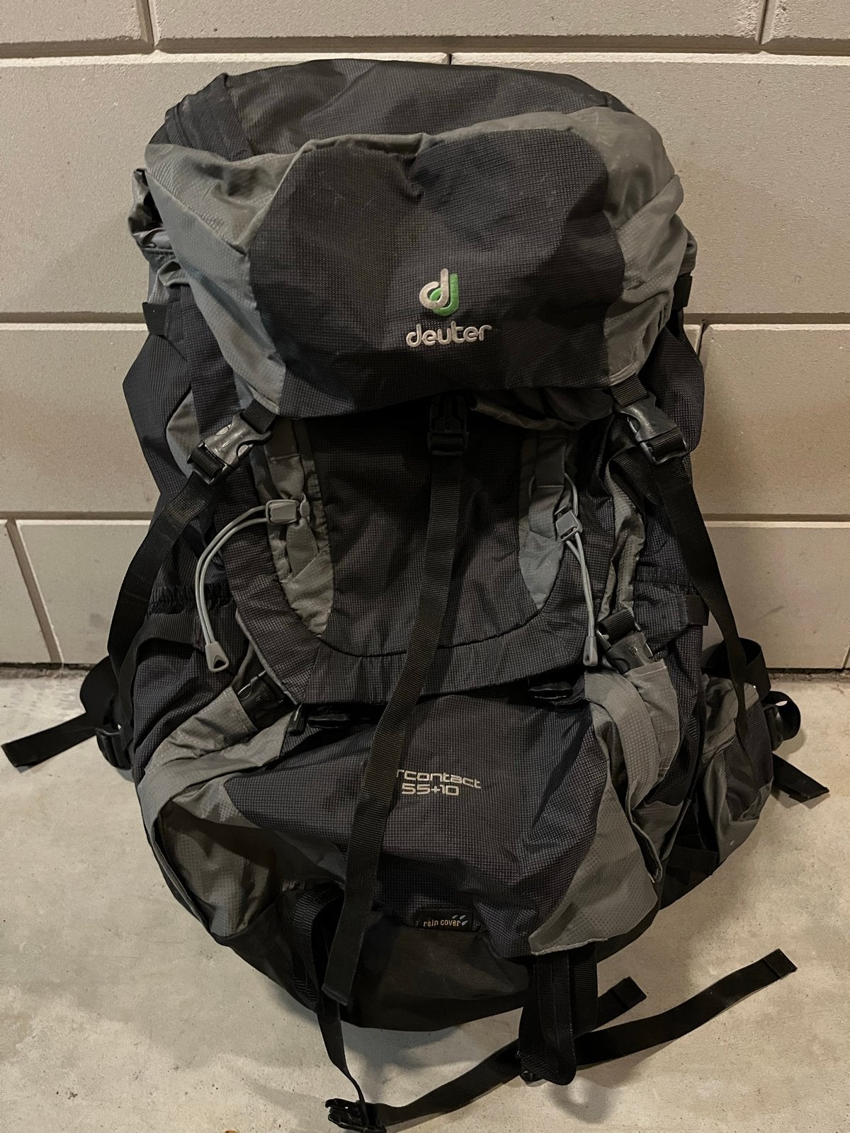 Deuter Aircontact 55+10 Trekkingrugzak, Ophalen, Gebruikt, Grijs, Overige typen