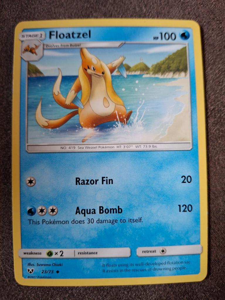 Pokémon Kaart: Floatzel (23/73) - Zo goed als nieuw, Ophalen of Verzenden, Zo goed als nieuw, Losse kaart