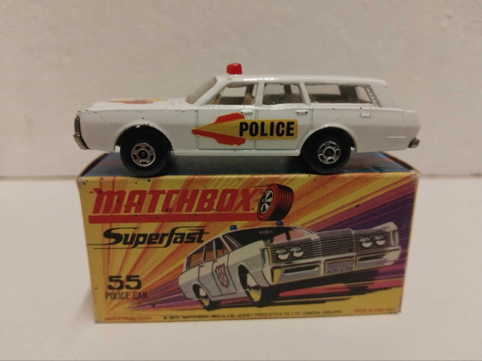 Matchbox#55 Mercury Villager Police Superfast 3INCH, Ophalen of Verzenden, Zo goed als nieuw, Auto