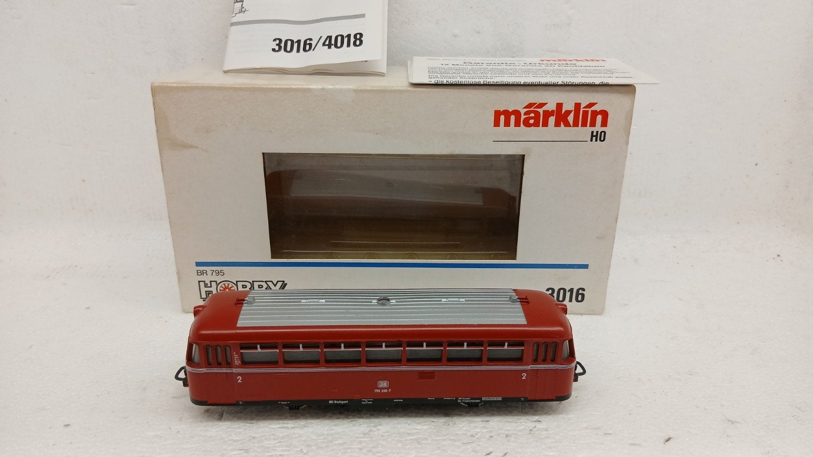 Marklin H0  - 3016 - Railbus van de DB., Hobby en Vrije tijd, Modeltreinen | H0, Wisselstroom, Gebruikt, Locomotief, Ophalen of Verzenden