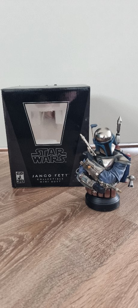 Star Wars Jango Fett Buste Gentle Giant, Verzamelen, Ophalen of Verzenden, Zo goed als nieuw, Beeldje of Buste