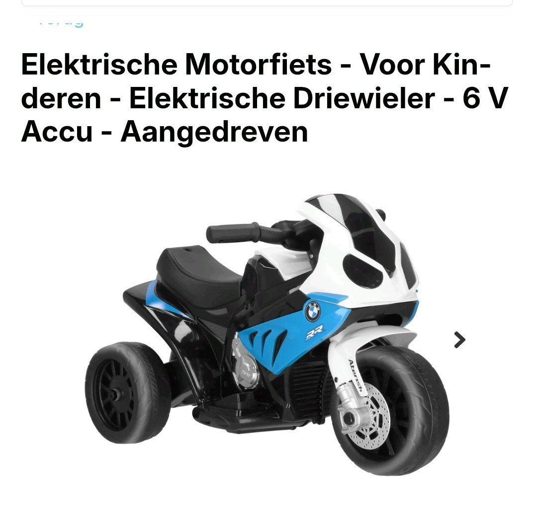 Elektrische Kindermotor BMW S 1000 RR - Nieuw, Ophalen, Nieuw