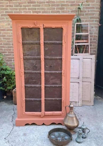 oude vintage stoere houten ibiza kast graandeur, Gebruikt, G, Vt, Ophalen of Verzenden