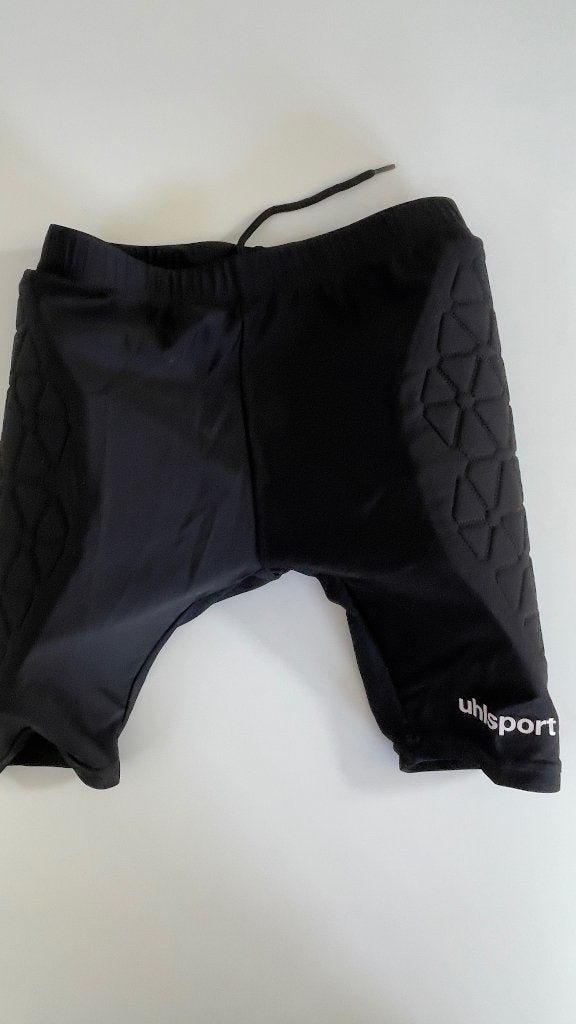 Uhlsport korte keepersbroek met heupbescherming maat 152, Maat XS of kleiner, Ophalen of Verzenden, Zo goed als nieuw, Broek
