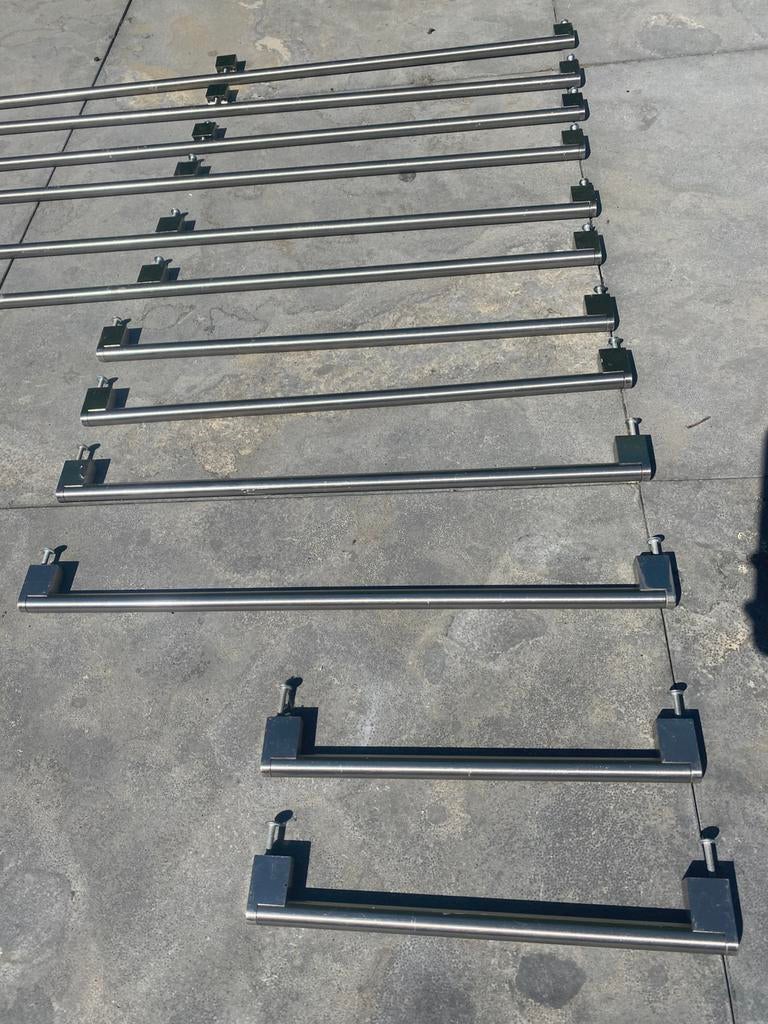 RVS Handgrepen Keukendeurgrepen zilver staafhandgrepen zwaar, Overige kleuren, Zo goed als nieuw, Minder dan 25 cm, Minder dan 100 cm