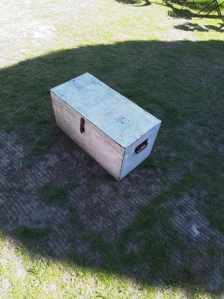 15057) oude timmermans kist  72x35x35 cm, Ophalen of Verzenden, Gebruikt