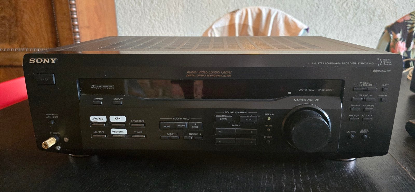Sony STR-DE545 AV Receiver met afstandsbediening, Ophalen, Gebruikt, 60 tot 120 watt, Sony