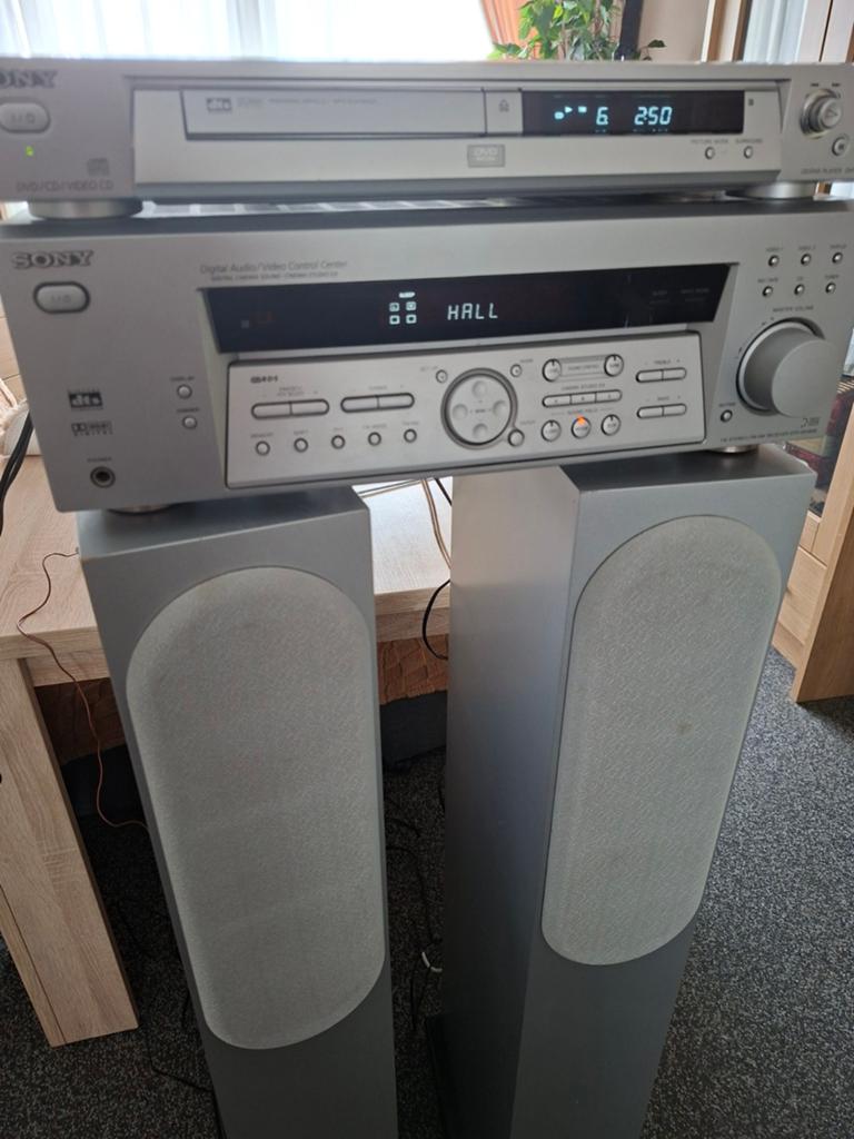 Mooie sony versterker en cd  dvd speler met mooie boxsen, Ophalen, Zo goed als nieuw, Sony, Dvd-speler