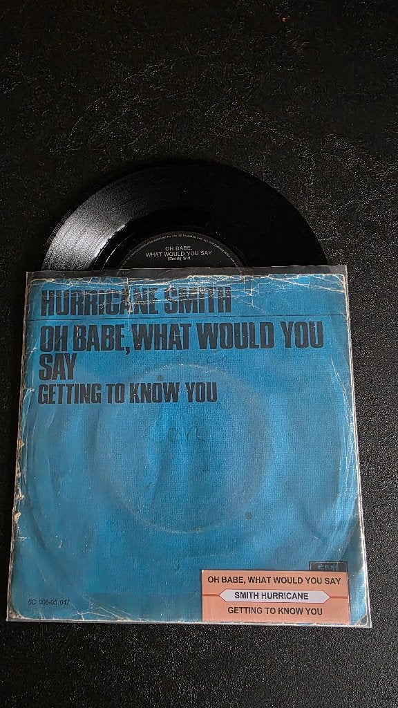 45 toeren, 7”single van: Hurricane Smith, Gebruikt, 7 inch, Ophalen of Verzenden, Pop
