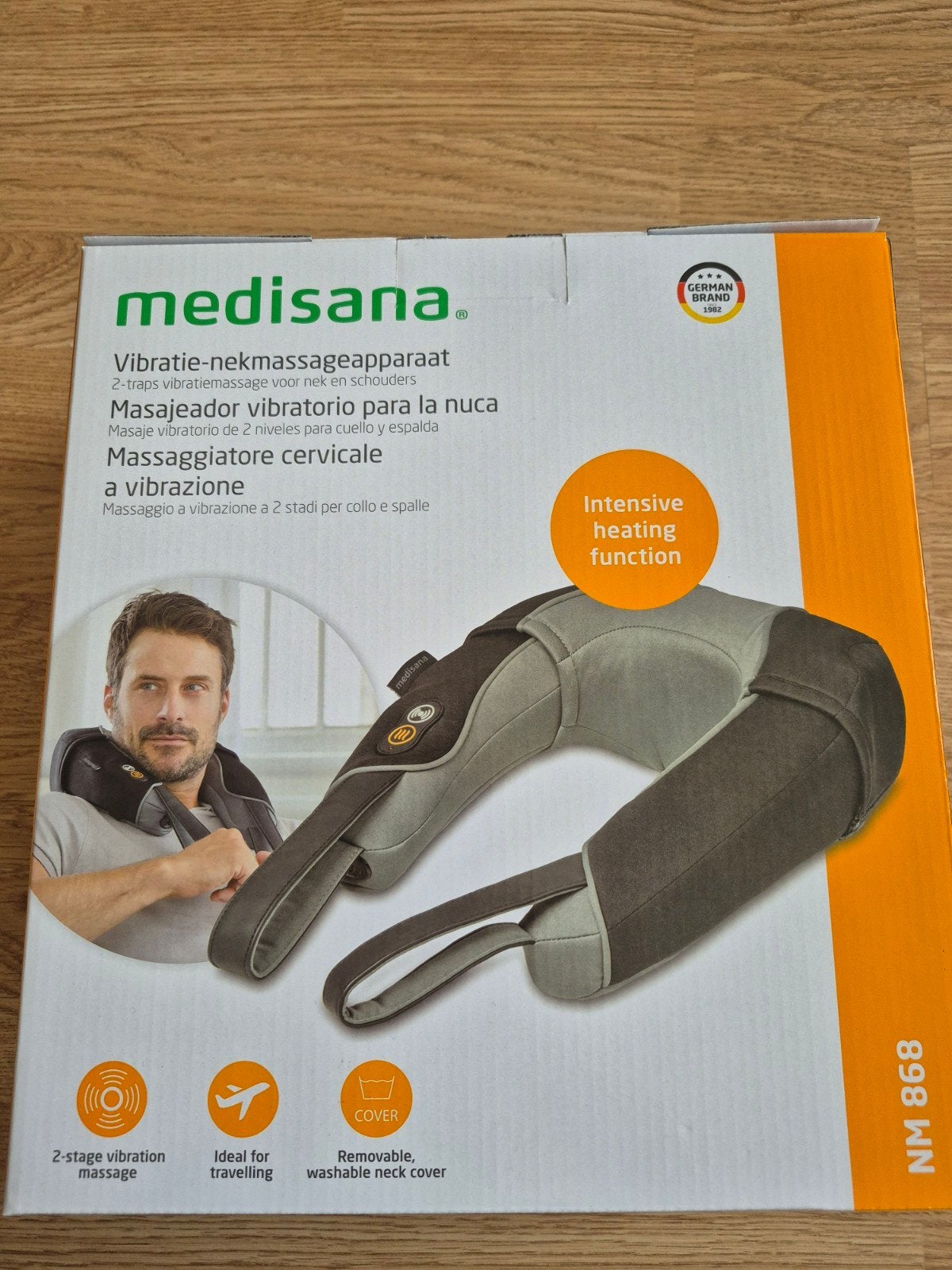 Medisana Vibratie-nekmassageapparaat met warmtefunctie, Ophalen of Verzenden, Zo goed als nieuw, Massagestoel of Kussen