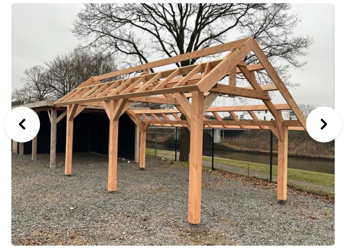 NIEUW Douglas kapschuur 1260 x 360 x 325, Ophalen, 200 tot 400 cm, Schuur, Nieuw