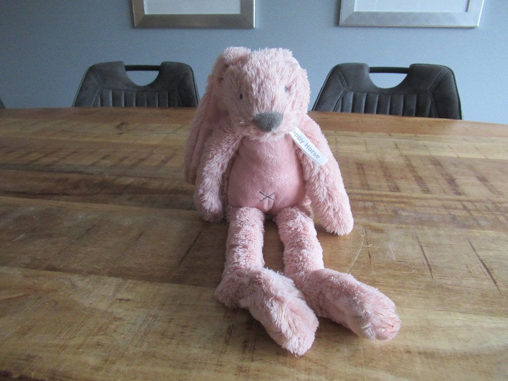 Roze Happy Horse knuffel konijn konijntje 38 cm., Kinderen en Baby's, Speelgoed | Knuffels en Pluche, Ophalen of Verzenden, Zo goed als nieuw