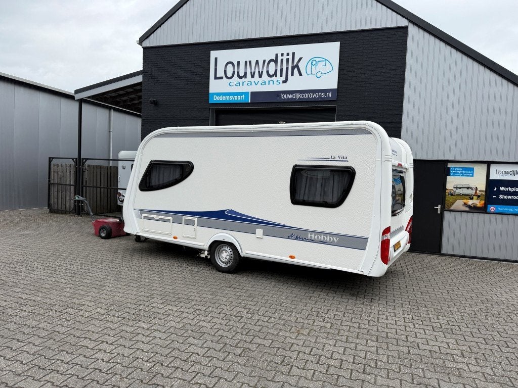 HOBBY La Vita 455 UF '10 (Mover, Vastbed 205cm), Caravans en Kamperen, Vast bed, Rondzit, Hobby, Bedrijf