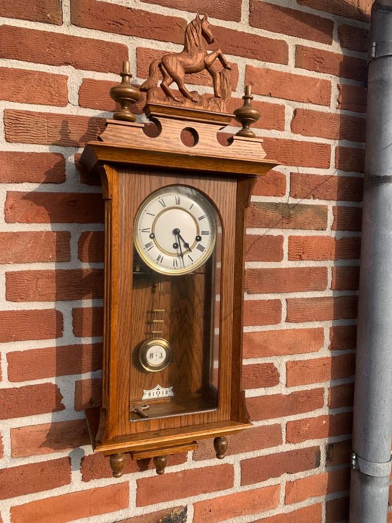 Regulateur met westminster pendule slag, Antiek en Kunst, Antiek | Klokken, Verzenden