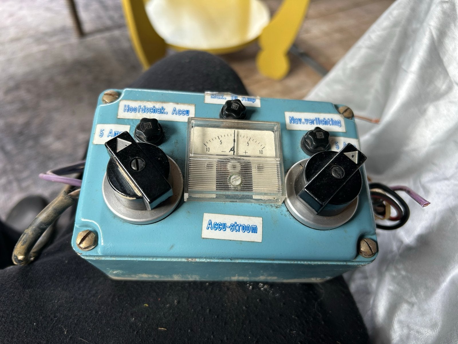 Vintage Accu-stroom Bedieningspaneel met Amperemeter, Gebruikt, Wettersport, Wettersport1@gmail.com, Ophalen of Verzenden