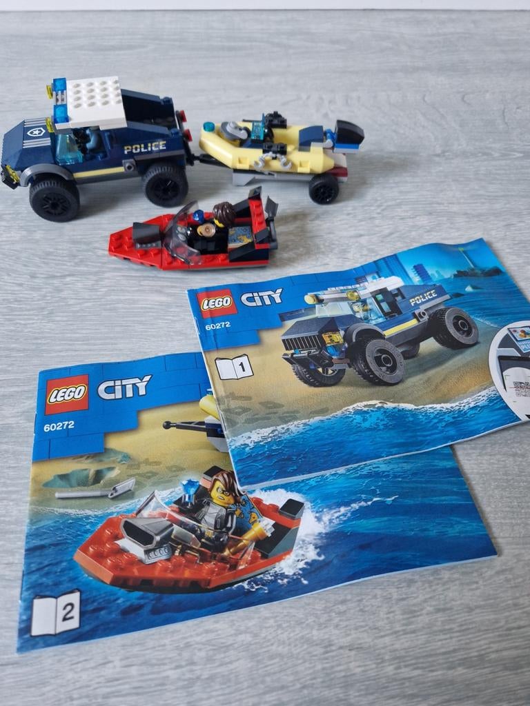 LEGO City Elite Politieboot Transport - 6027. Compleet., Ophalen of Verzenden, Zo goed als nieuw, Complete set, Lego