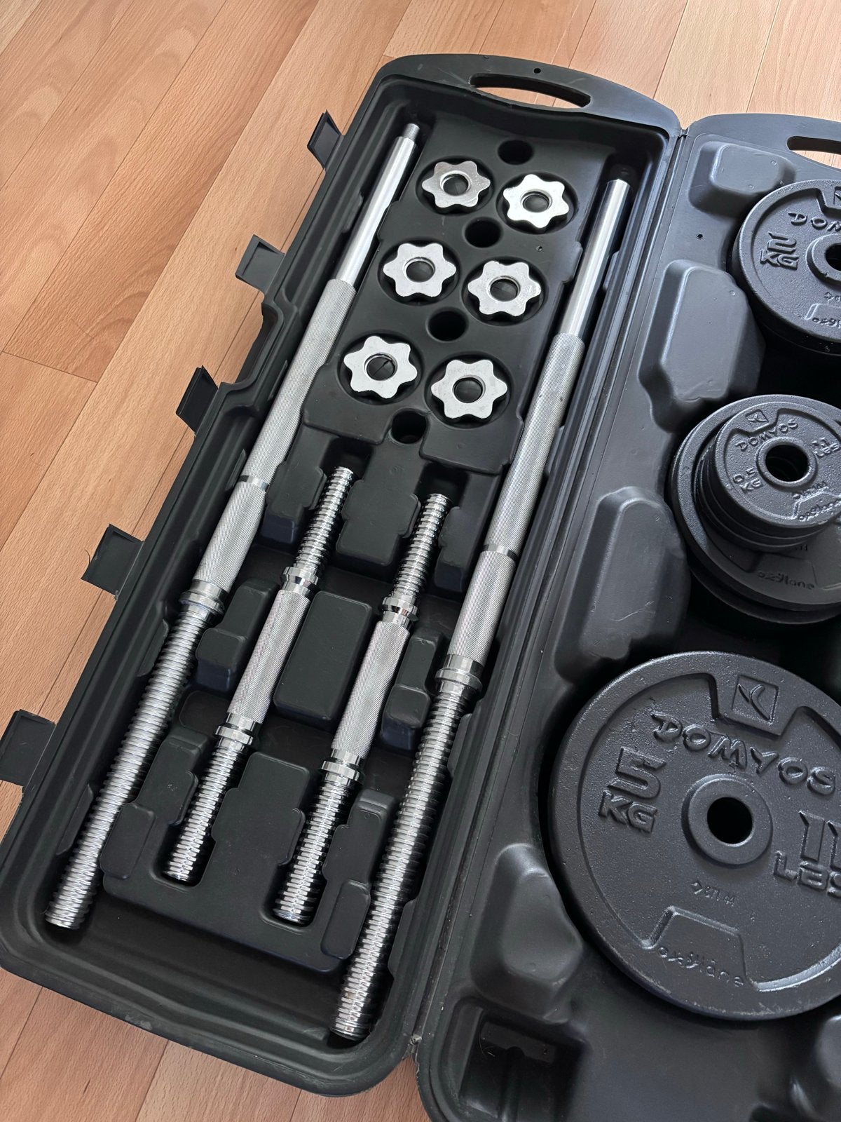 Domyos Halterset 50kg, Ophalen, Gebruikt, Armen, Halterset