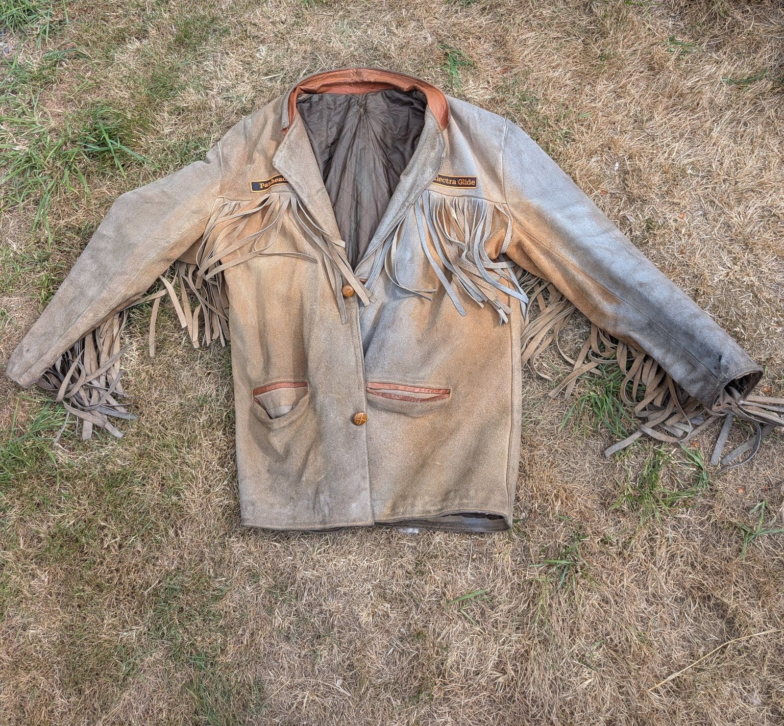 Vintage leren jas van Easyrider, Kleding | Heren, Ophalen, Zwart