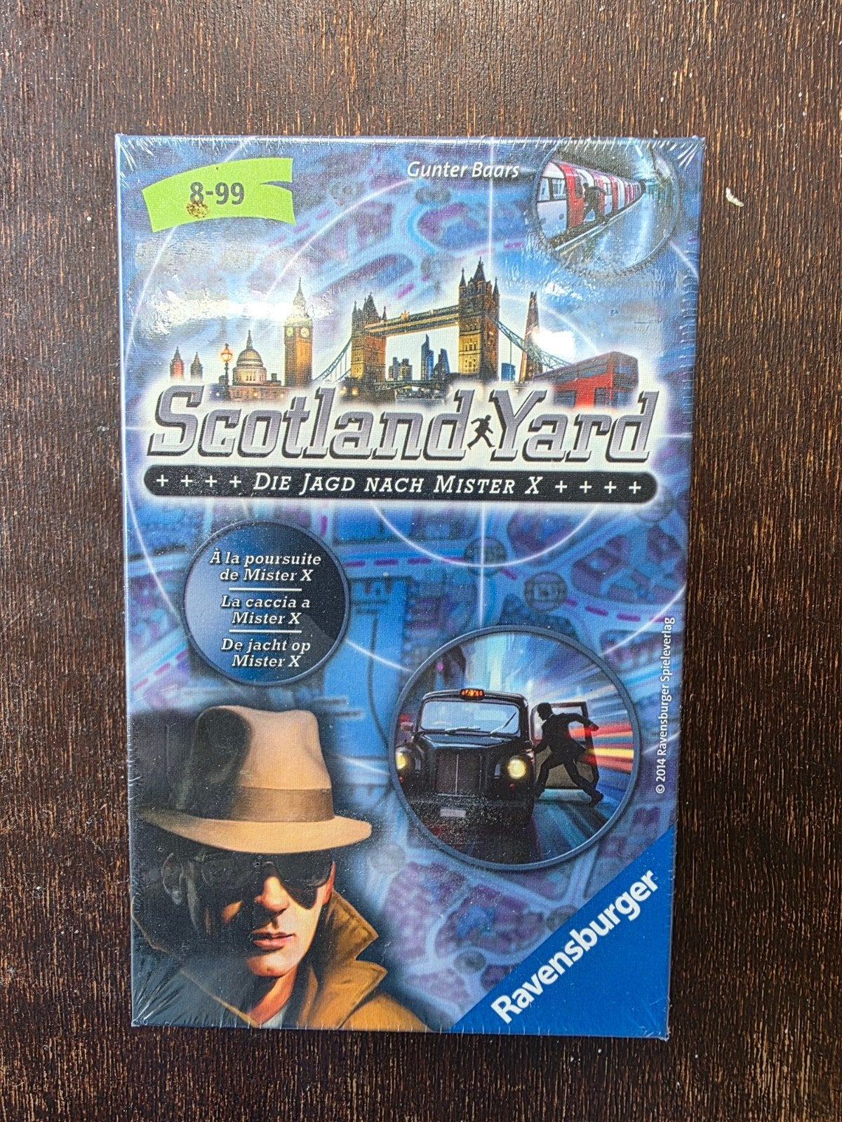 Bordspel reisspel Scotland Yard de jacht naar Mister X Raven, Ophalen of Verzenden, Zo goed als nieuw, Ravensburger, Een of twee spelers