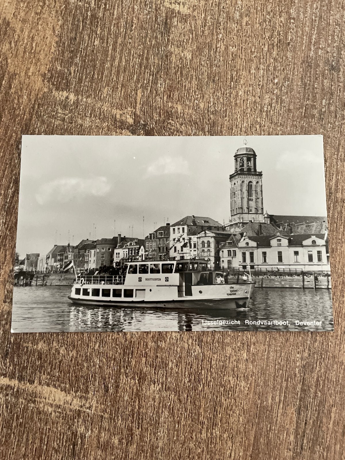 IJsselgezicht Rondvaartboot, Deventer - Oude Ansichtkaart, Ophalen of Verzenden, 1960 tot 1980, Ongelopen, Overijssel