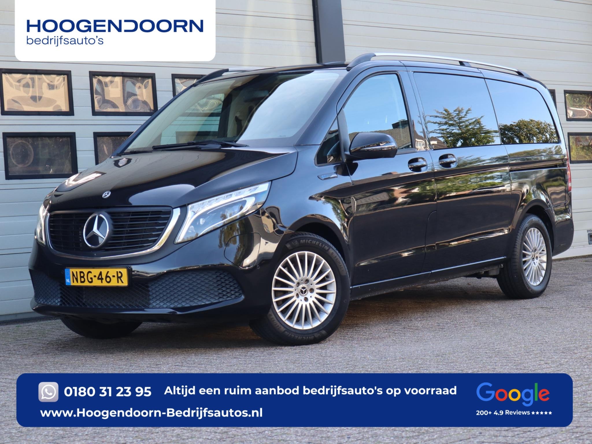 Mercedes-Benz EQV 300 90 kWh L2 -7 Pers. - 360 Camera incl., Auto's, Stof, Gebruikt, 2535 kg, 7 stoelen