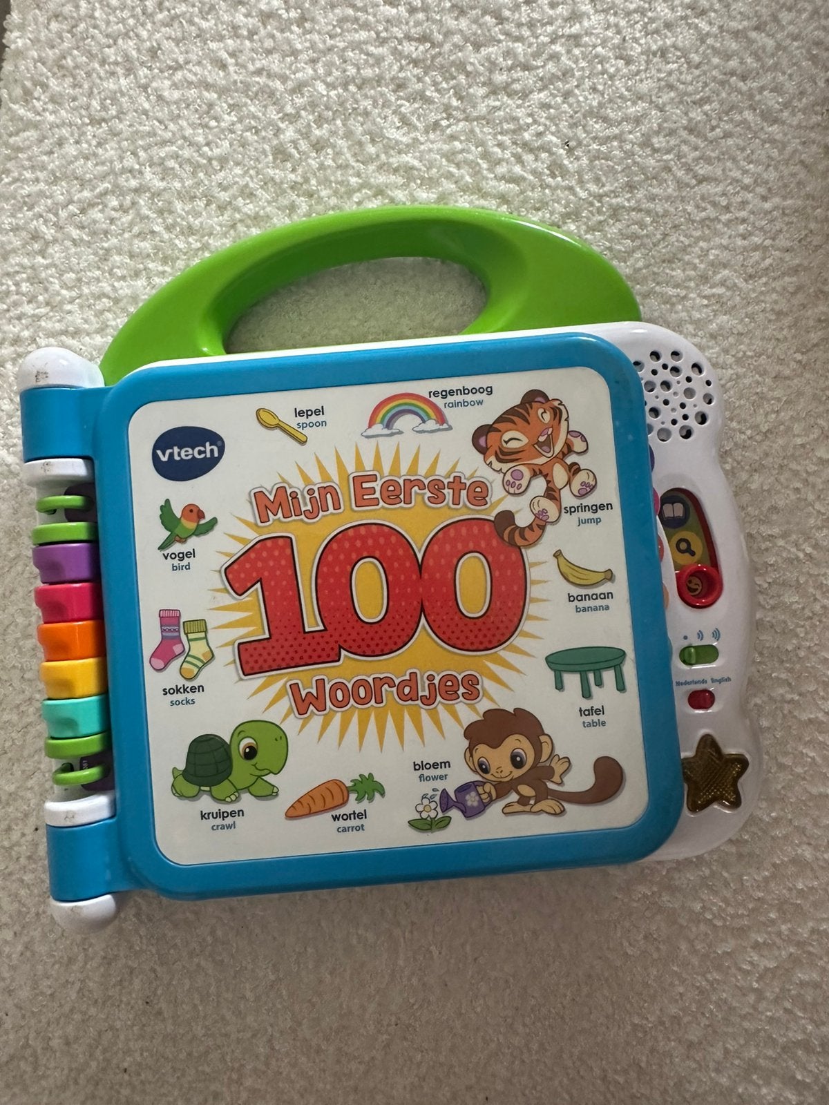 Vtech mijn eerste 100 woordjes, Ophalen, Zo goed als nieuw, 6 maanden tot 2 jaar