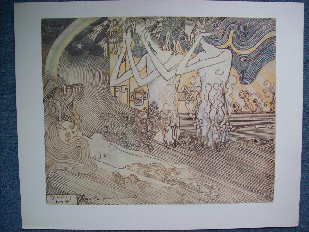 JAN TOORP, MAP VADA MET 6 KOPERDIEPDRUKKEN, 1966, Antiek en Kunst, Kunst | Tekeningen en Foto's, Ophalen of Verzenden