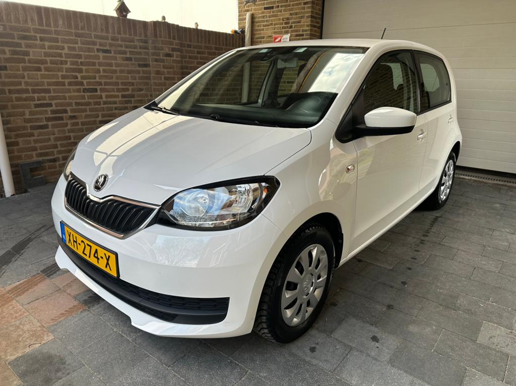 Skoda Citigo 1.0 T 50KW CNG 2019 Wit met weinig kilometers, Auto diversen, Ophalen, CNG (Aardgas), Wit, Handgeschakeld