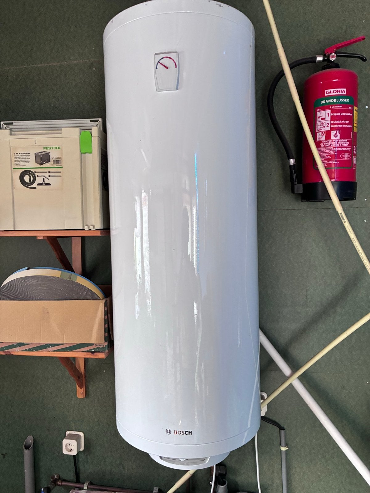 Bosch Tronic 4000 T Boiler 143 liter, Doe-het-zelf en Verbouw, Ophalen, Gebruikt, 100 liter of meer, Boiler