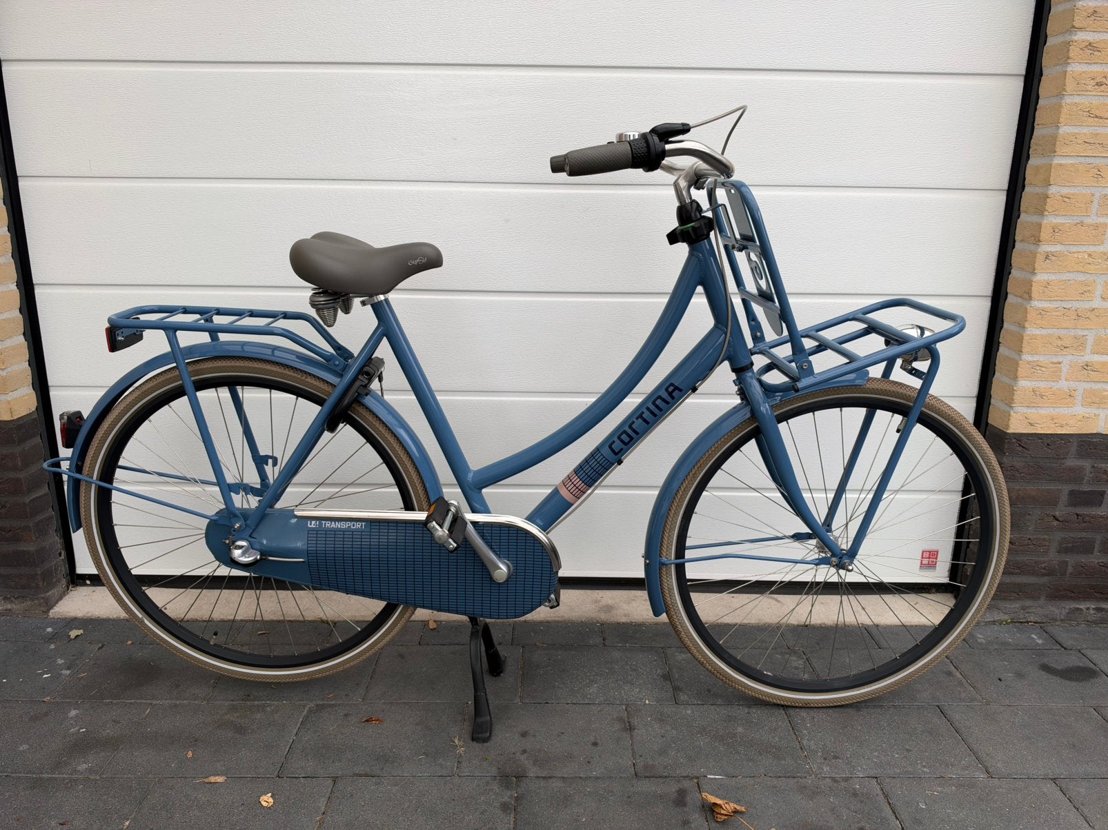 Cortina U4 Dull Blue Damesfiets Z.G.A.N., Terugtraprem, Versnellingen, 56 cm of meer, Zo goed als nieuw