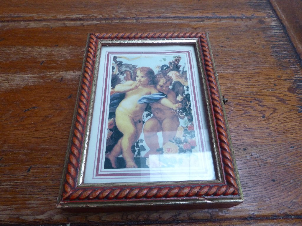 Vintage houten sleutelkastje, Ophalen of Verzenden
