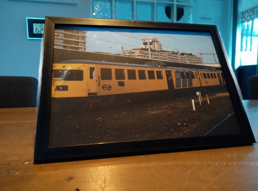 Poster NS Diesel DE 2 Utrecht CS 1973, Verzamelen, Ophalen of Verzenden