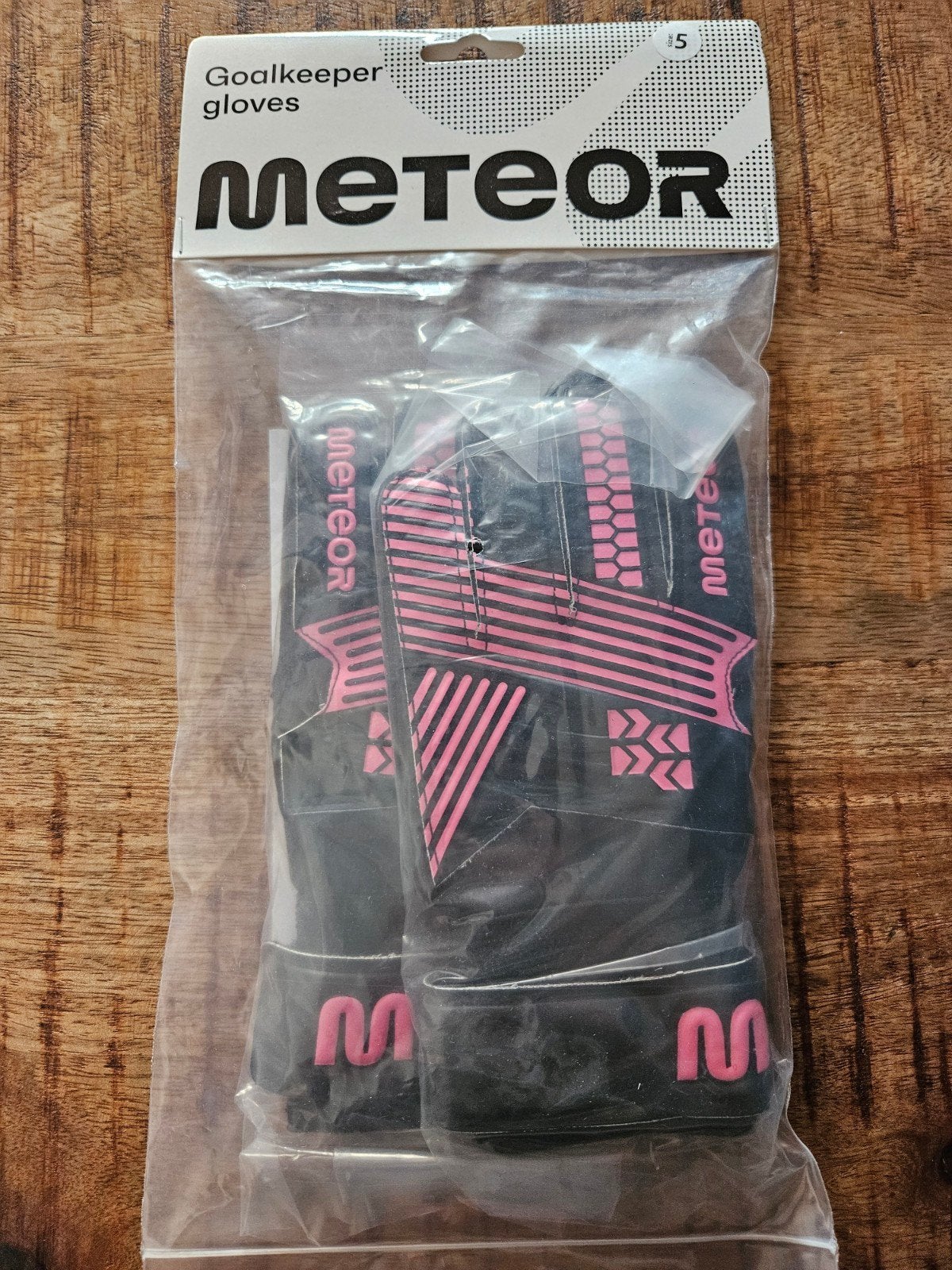 Nieuwe Meteor keepershandschoenen - Maat 5, Ophalen, Nieuw, Handschoenen