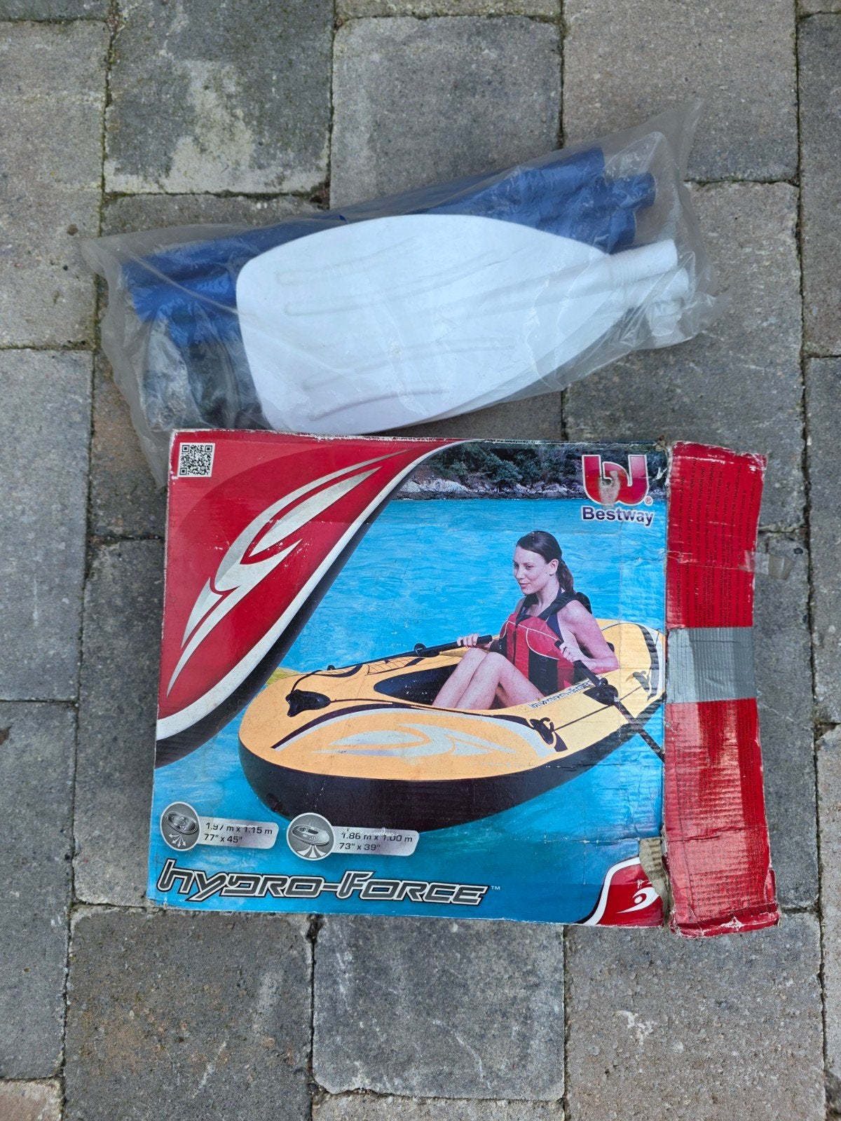 Bestway Hydro-Force opblaasboot met peddels, Ophalen of Verzenden, Nieuw