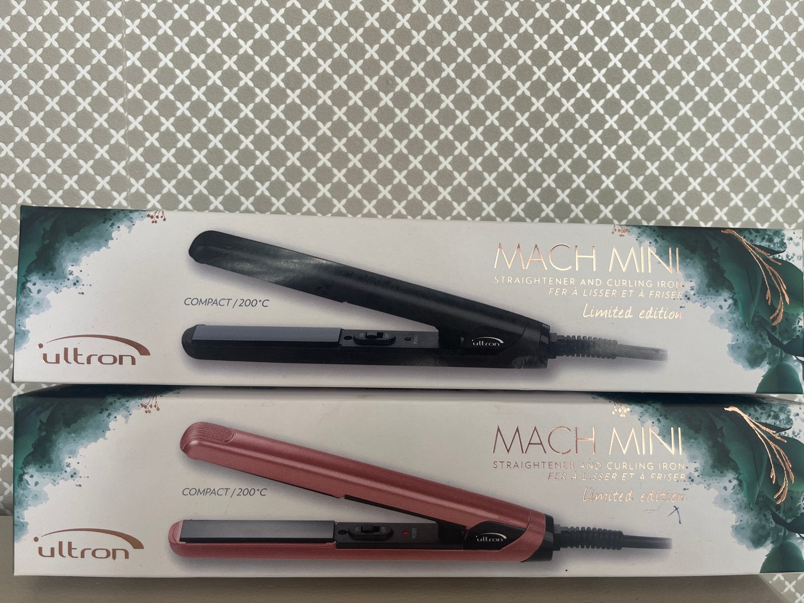 2x stijltang Ultron Mini Straightener & Curling Iron - Nieuw, Ophalen, Nieuw, Haarverzorging