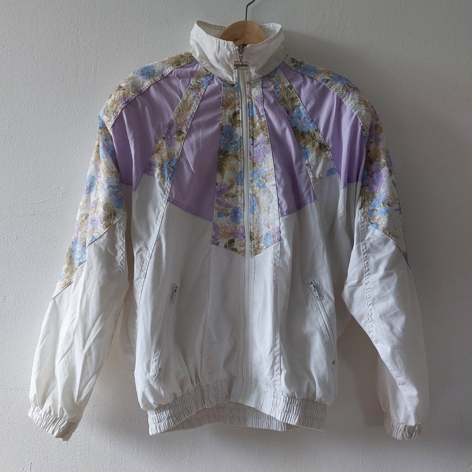 Vintage 80s Fong Leng oversized sportswear jacket M, Fong Leng, Ophalen of Verzenden, Gedragen, Maat 38/40 (M)